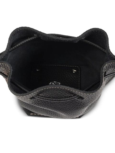 Tod's drawstring leather bucket bag - Black - zdjęcie produktu nr 2