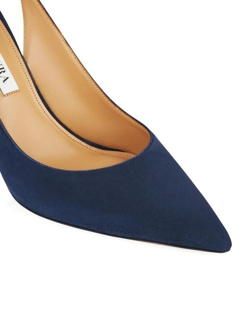 Aquazzura 85mm bow-tie pumps - Blue - zdjęcie produktu nr 2