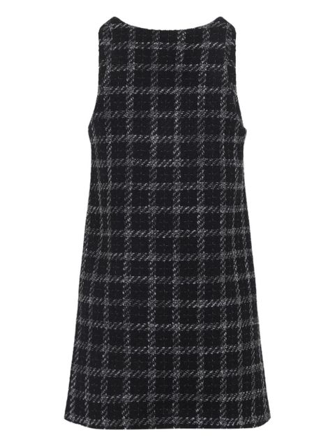 Diesel checked V-neck mini dress - Black - zdjęcie produktu nr 2