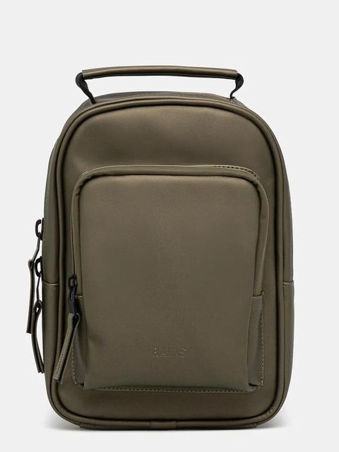 Rains plecak Book Daypack Mini W3 kolor zielony mały gładki 13690.105 - zdjęcie produktu nr 1