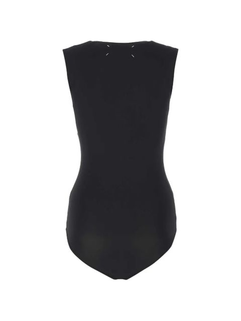 Maison Margiela round neck bodysuit - Black