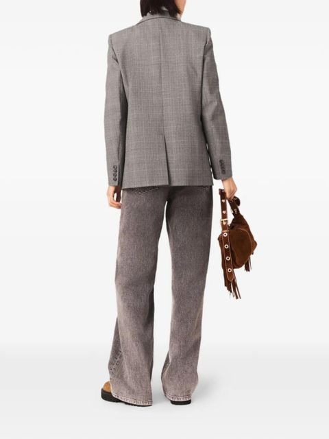 Maje chain-link straight-leg jeans - Grey