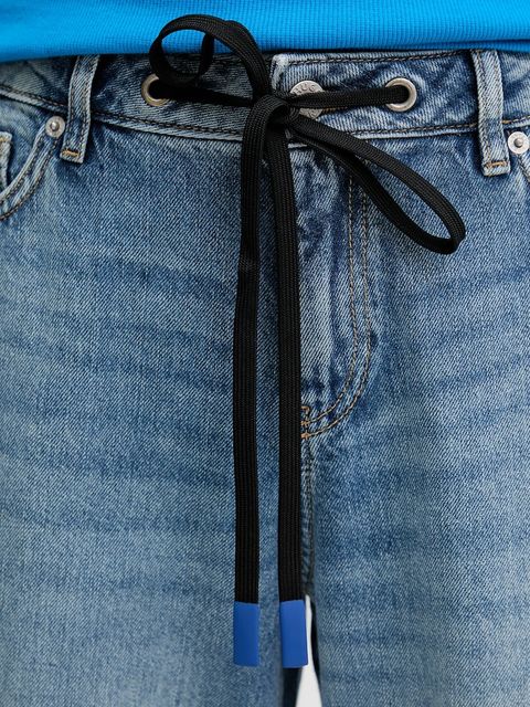 Hugo Blue jeansy damskie kolor niebieski 50546341