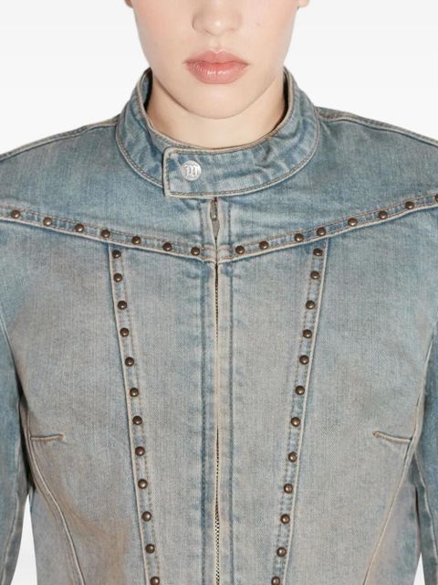 MISBHV Sunset stud-embellished denim jacket - Blue