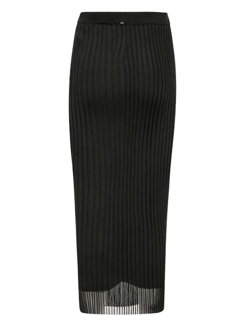 Sportmax pleated midi skirt - Black