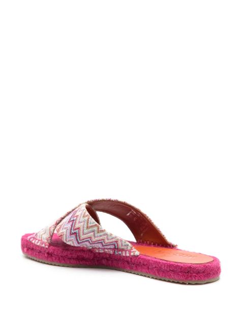Missoni zigzag-woven espadrilles - Pink