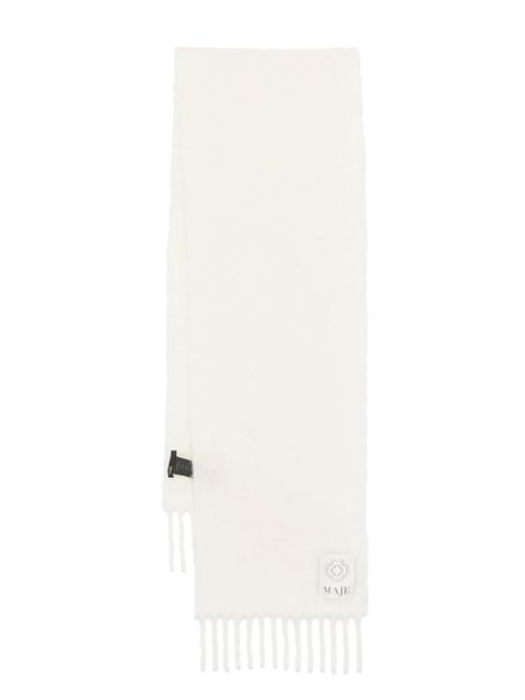 Maje fringed scarf - White - zdjęcie produktu nr 1