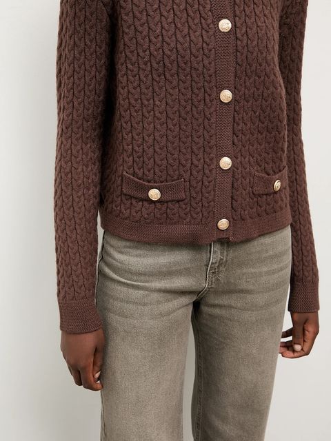 Answear.LAB kardigan damski kolor brązowy