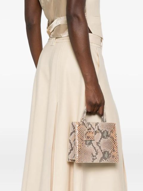 MC2 Saint Barth snakeskin tote bag - Neutrals