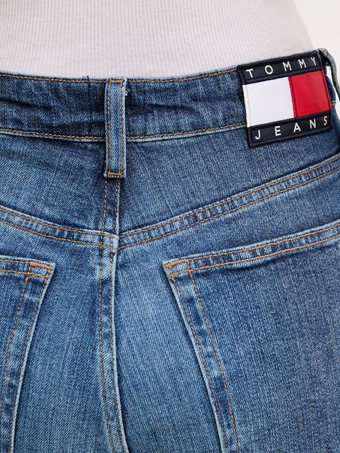 Tommy Jeans jeansy damskie kolor granatowy DW0DW22457