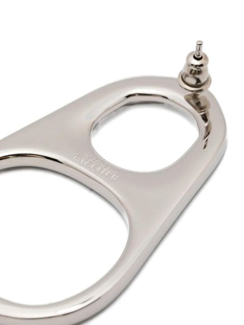 Jean Paul Gaultier tab motif earrings - Silver - zdjęcie produktu nr 2