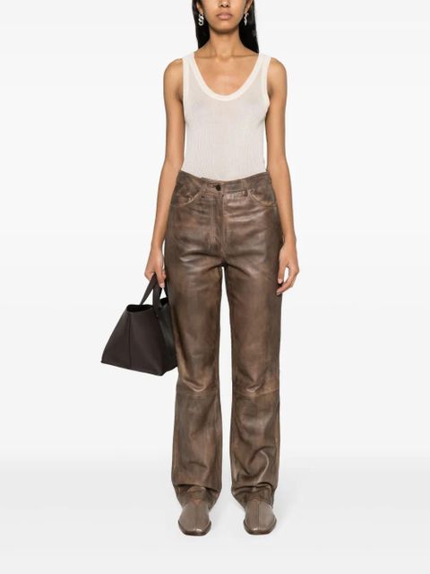 LEMAIRE fine-ribbed seamless tank top - Neutrals