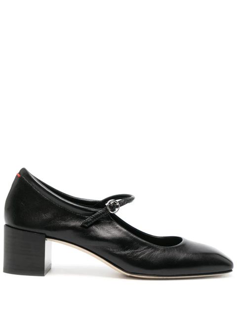 Aeyde Aline 45mm leather pumps - Black - zdjęcie produktu nr 1