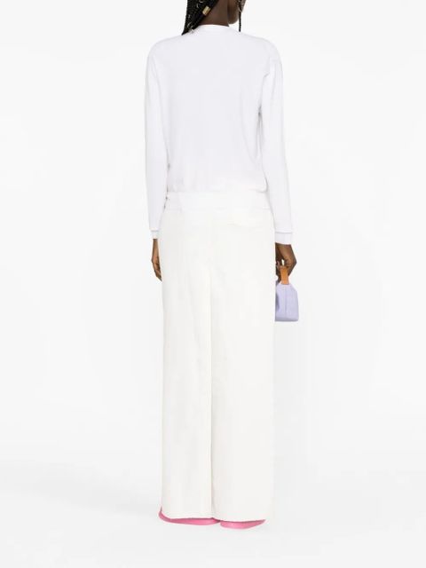 FENDI logo-jacquard sweater - White