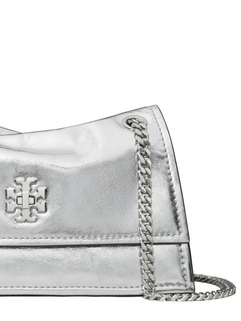 Tory Burch mini Kira turn-lock metallic shoulder bag - Silver