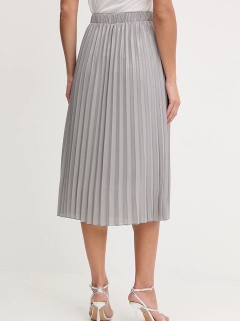 Morgan spódnica kolor szary midi rozkloszowana JPLISAN