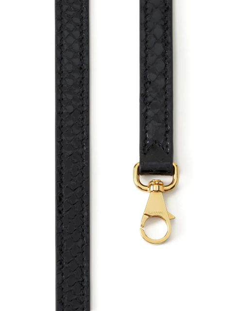 Lanvin Suede Trim Shoulder Bag - Black