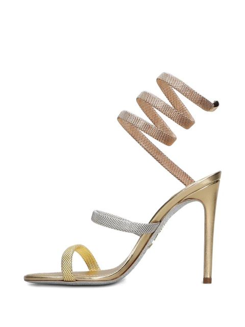 René Caovilla 105mm Trigold sandals