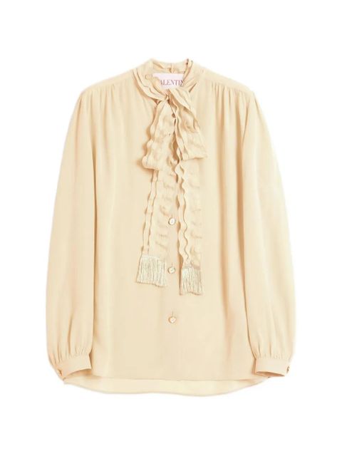 Valentino Garavani crepe de chine shirt - Neutrals
