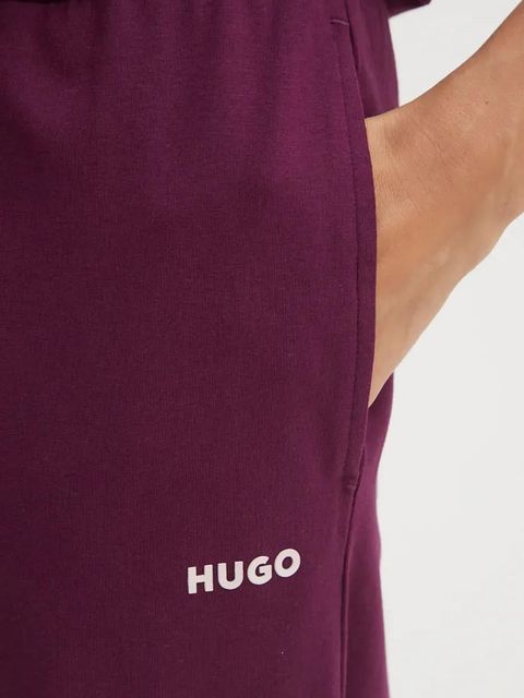 HUGO spodnie lounge kolor fioletowy 50490578