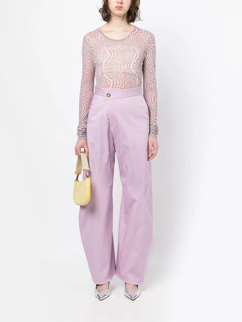 JW Anderson Twisted workwear trousers - Purple - zdjęcie produktu nr 2