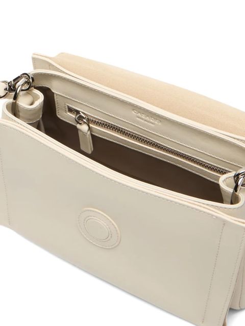 Casadei Brera logo-detail shoulder bag - Neutrals