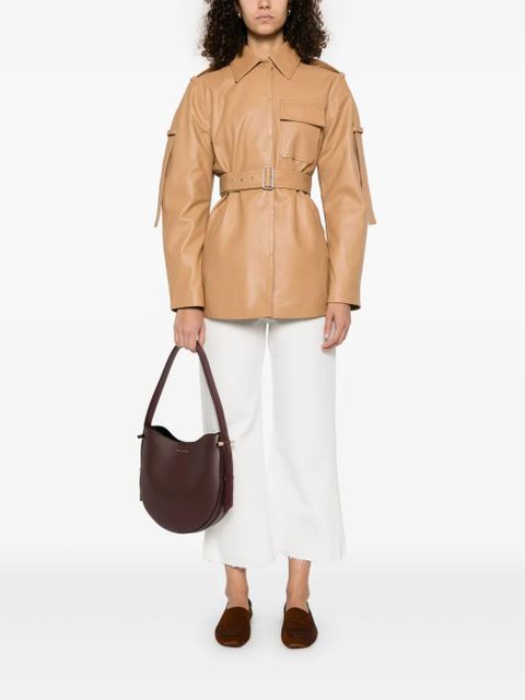 Victoria Beckham leather jacket - Brown