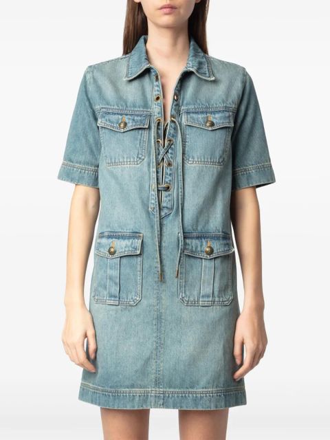 Zadig&Voltaire denim mini dress - Blue