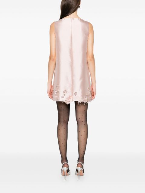 Prada crystal-embellished mini dress - Pink