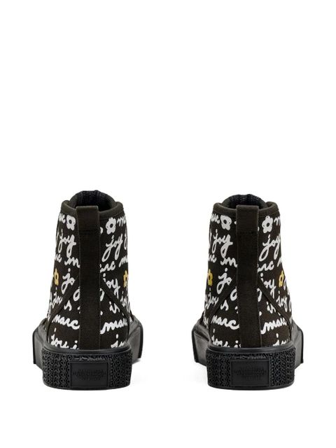 Marc Jacobs The Marc Is Joy high-top canvas sneakers - Black