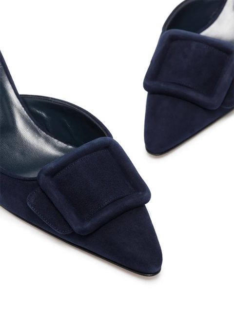 Manolo Blahnik 50mm Maysale mules - Blue