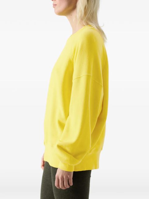 American Vintage Atubay long-sleeves crew-neck sweatshirt - Yellow