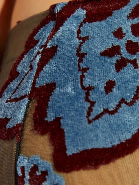 ETRO floral patterned trousers - Blue