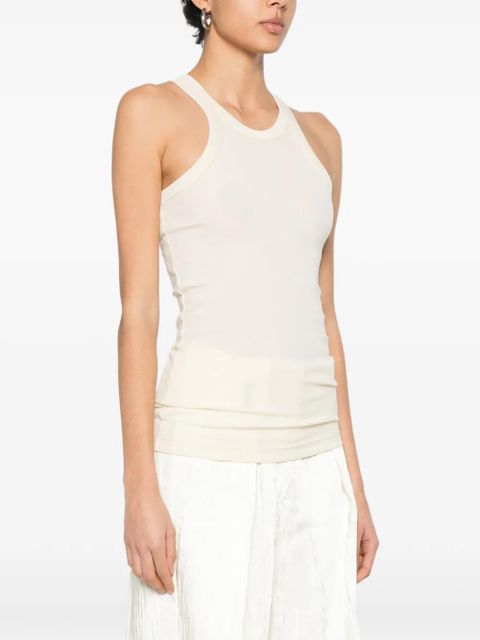 Sportmax ribbed tank top - Yellow