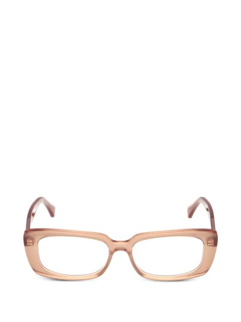 Max Mara Eyewear rectangle-frame glasses - Neutrals - zdjęcie produktu nr 1