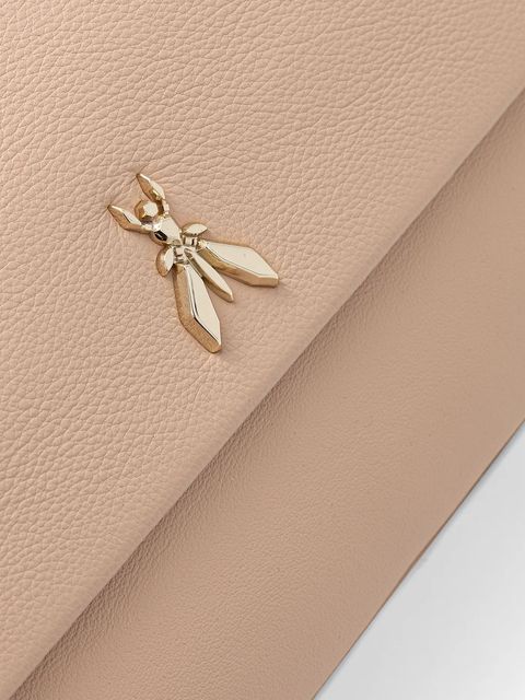 Patrizia Pepe torebka skórzana kolor pomarańczowy 8B0306 L162