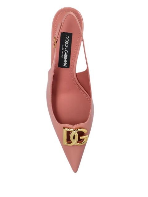 Dolce & Gabbana 75mm Lollo slingback pumps - Pink