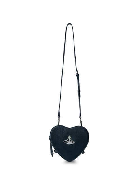 Vivienne Westwood Louise heart textured crossbody bag - Black - zdjęcie produktu nr 1