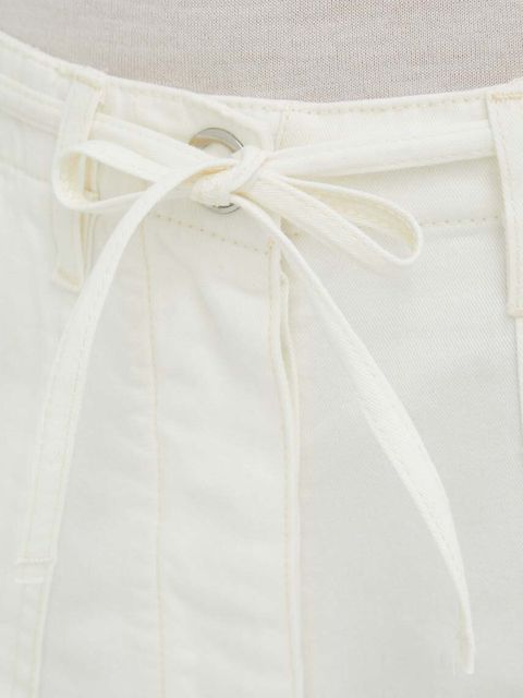 Day Birger et Mikkelsen spodnie bawełniane kolor biały szerokie high waist