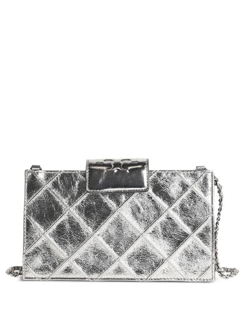 Tory Burch chain-strap leather cross body bag - Silver - zdjęcie produktu nr 1