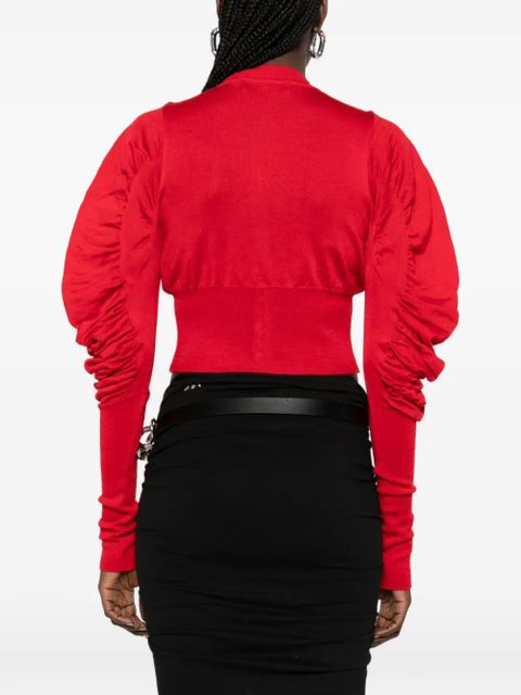 Vivienne Westwood puff-sleeve cardigan - Red