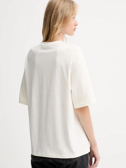 La Mania t-shirt bawełniany damski kolor beżowy ADELL - zdjęcie produktu nr 2