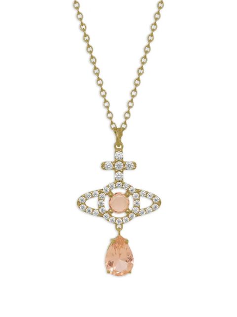 Vivienne Westwood Olympia crystal-embelished necklace - Gold - zdjęcie produktu nr 2