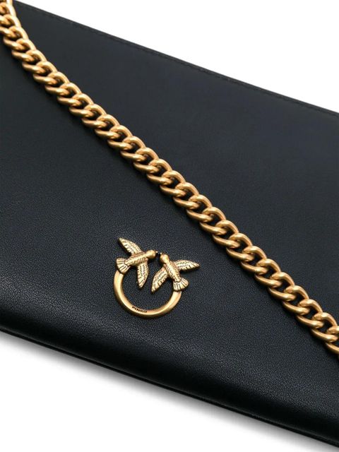 PINKO Love Birds-plaque shoulder bag - Black