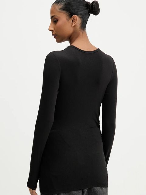 Tommy Jeans longsleeve kolor czarny DW0DW21568