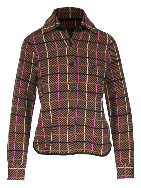 Guest In Residence checked buttoned shirt - Brown - zdjęcie produktu nr 1