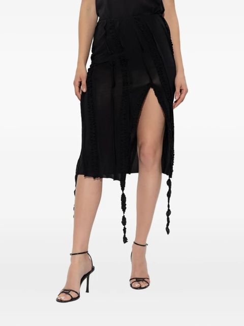 Blumarine ruched midi skirt - Black - zdjęcie produktu nr 2