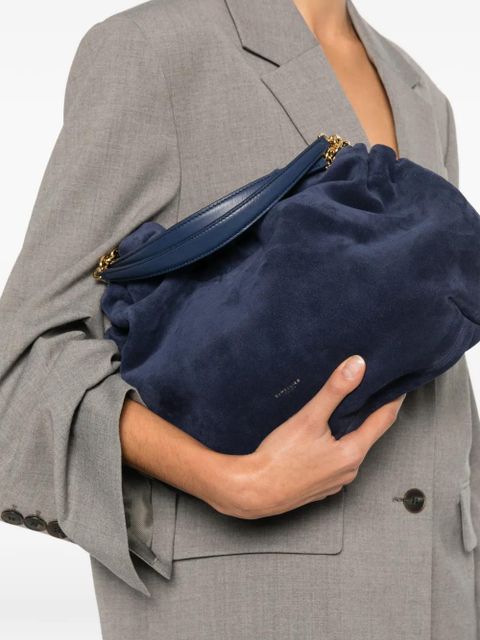 DeMellier medium Miami suede shoulder bag - Blue - zdjęcie produktu nr 2