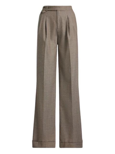 Lauren Ralph Lauren pleated wool trousers - Neutrals - zdjęcie produktu nr 1