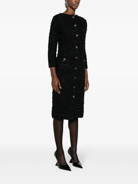 Balenciaga tweed button-up dress - Black - zdjęcie produktu nr 2